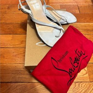 Christian Louboutin Women's kitten heel Strappy Sandals